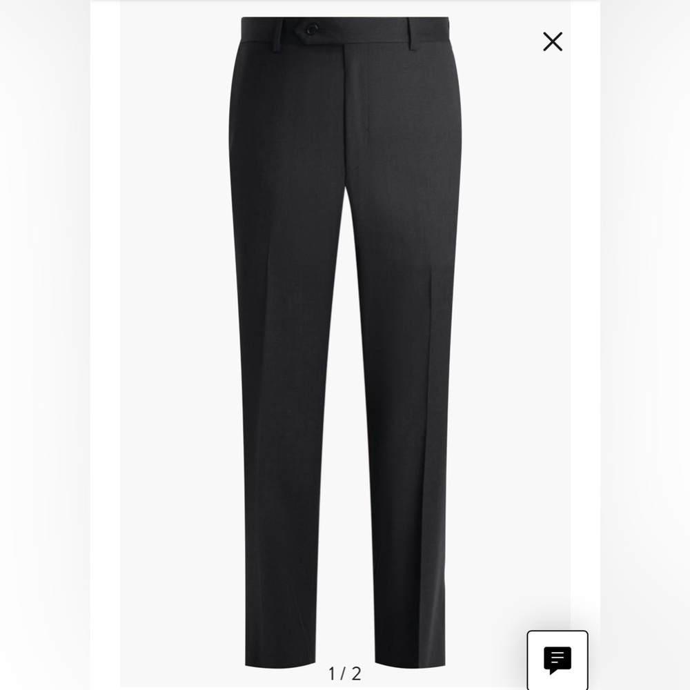 NWT Samuelson Flat Front Straight Leg Wool Dress Pants Size 40R